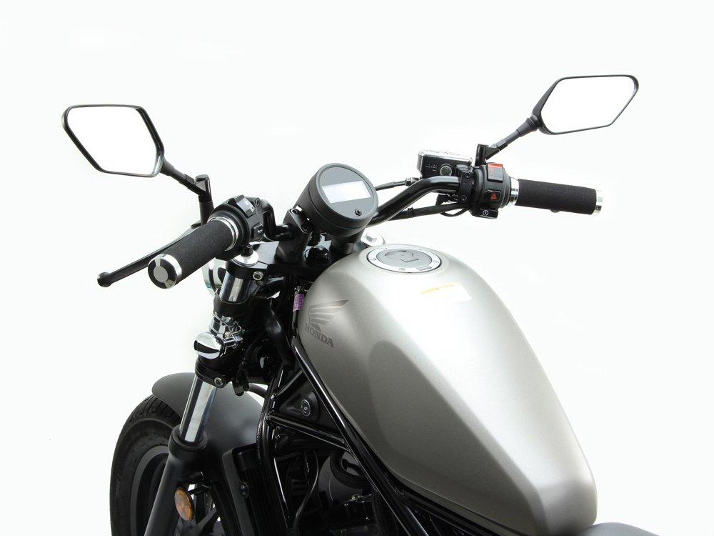 HURRICANE Motorcycle Mirror Mirror Type 2 Universal Black Left and Right Set HA6250 V-Blade M8/M10