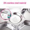 Stainless Steel Divided Meal Tray