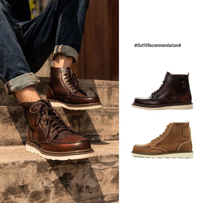 CATCAT Men's High-Top Retro Boots