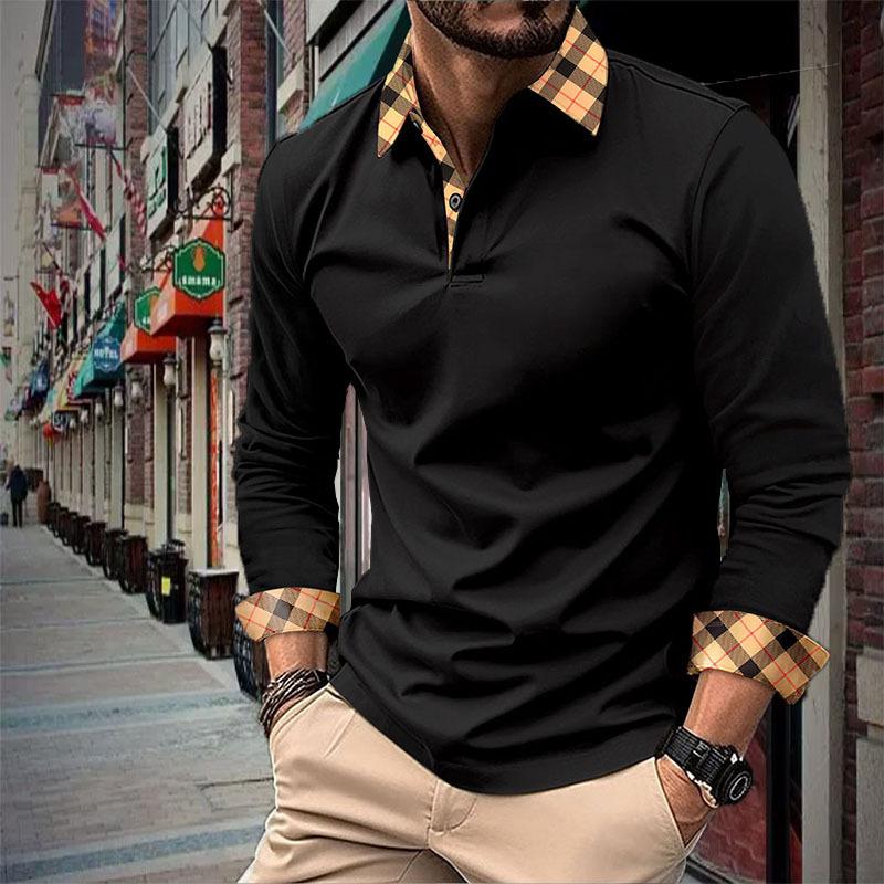 

Men s Spring and Summer Casual Lapel Fashion Slim Fit POLO Shirt XXXL