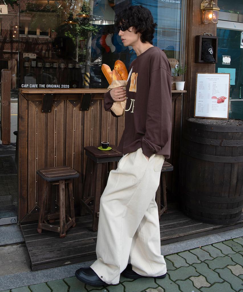 BONATSPALETTE Bp Corduroy One-Pleat Two-Way Pants_Cream