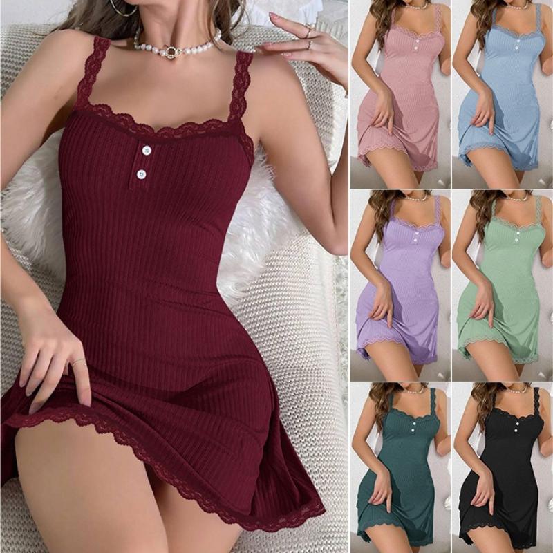 New Women's Home Wear Pure Lust Sexy Suspender Nightgown Summer Home Wear