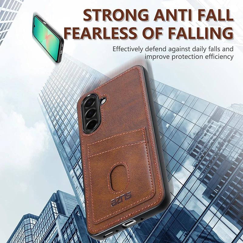 Retro Leather Case for Samsung Galaxy A57 A37 A17 A27 A16 A26 A36 A56 A06 A55 A35 A15 A05S A25 A14 A34 A54 A13 A33 A53 A73 Cover
