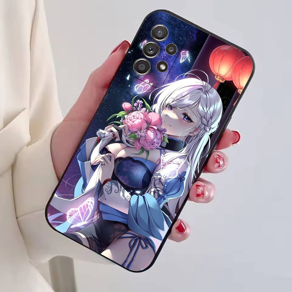 

Чехол для телефона Game A-Azur Lane B-Belfast для Samsung S25, S24, S21, S22, S23, S30, Ultra, S20, Plus, Fe, Lite, Note, 10, Черный чехол Samsung S24ULTRA