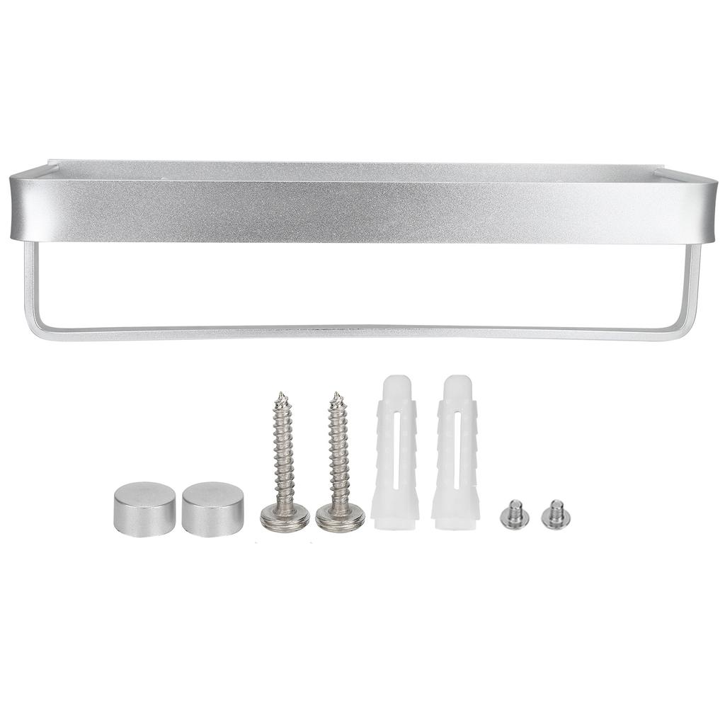 WallMounted Storage Rack Shower Shelf Multifunctional Storage Holder for Kitchen Bathroom(40cm