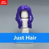 10pcs MOC Bricks Female Hairs Woman Girl Head Body Parts Accessories DIY Building Blocks Toys Kids Chrismas Gifts