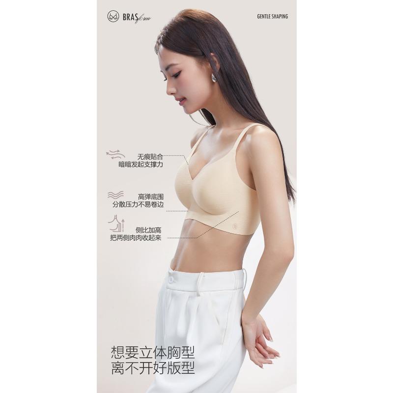 Women S Seamless Wireless Push Up Bra Thin Breathable Summer Underwear