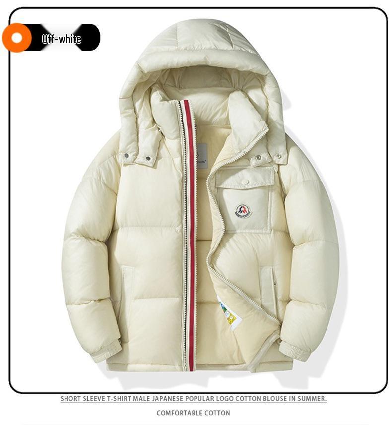 M Family Korean-Style Winter Down Jacket, Unisex, Classic Loose Fit, Plus Size, Thickened for Couples.