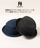 Nakota Req Hatter Denim Pork Pie and Simple Hand Size L Circumference Navy Hat, Men's Women's, Cotton, Design, Washable, Casual, Travel, Outdoor,