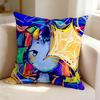 KKikuo Mascot HHoshikun  Square DoubleSided Printed Pillow Case Bedroom Bedside Pillow Sofa Cushion Cover