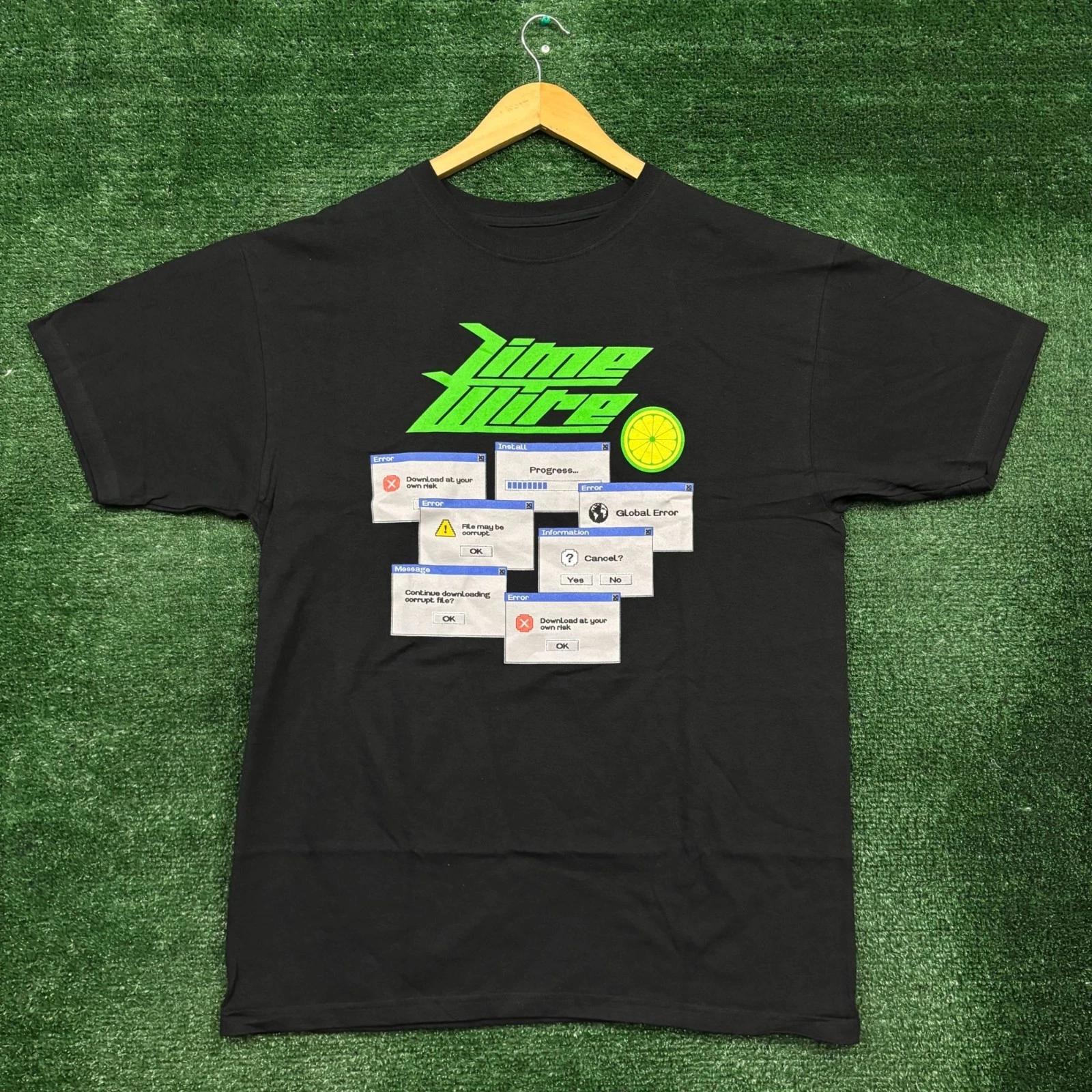Lime Wire Download at Your Own Risk T-Shirt Size Large S