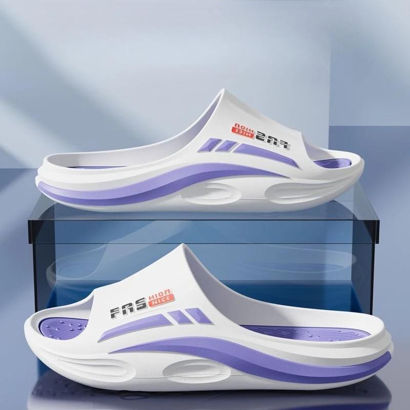 Fashion Soft Slippers for Men Sandals Man Walk Around Home Beach Shoes House Platform Sabot Indoor Fun Clappers 2025 Original Fashion