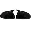 Pour Mercedes Benz Smart Fortwo W451 2008-2014 Cache de rétroviseur latéral arrière de voiture Noir Brillant / Aspect Fibre de Carbone Garniture de Boîtier de Rétroviseur