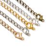 30SET Tail Chain Handmade Extension Chain with Lobster Clasp and Droplets Tone Extended Connector For DIY Jewelry Making