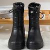 Winter Velvet Warm Lightweight Snow Boots Waterproof EVA Integrated Cotton Rain Boots Medium Tube Shoes