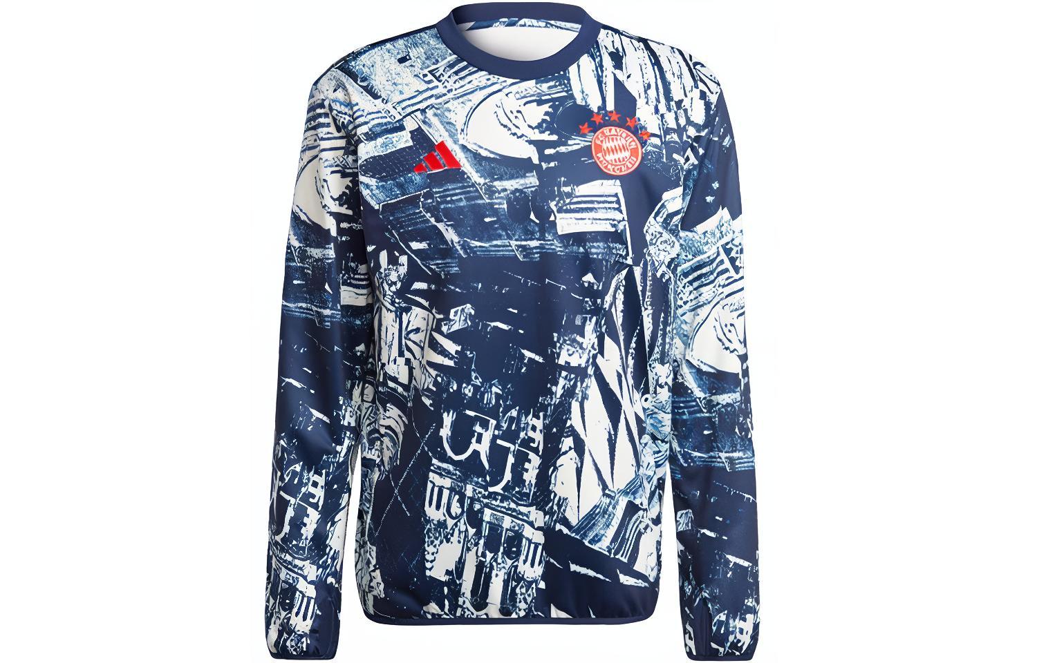 Adidas Fc Bayern Pre Match Warm Top Sweatshirt Men s Dark Indigo IQ0615 L