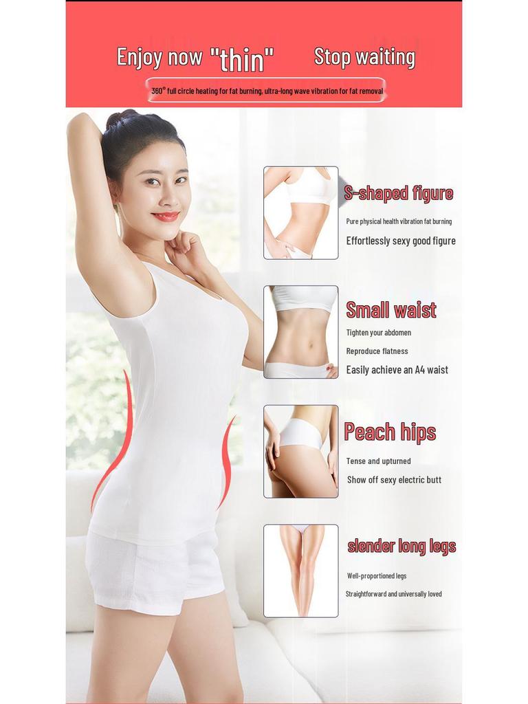 Ultra-Long Wave Hot Compress Waist Belt: Abdominal Heating, Uterine Warming, Vibration & Fat Burning Slimming Device