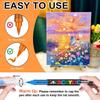 12-72 Colors Acrylic Paint Markers, Soft Brush Tip Large Ink Capacity Acrylicmarker Brush Pens, Professional-Grade Paint Pen