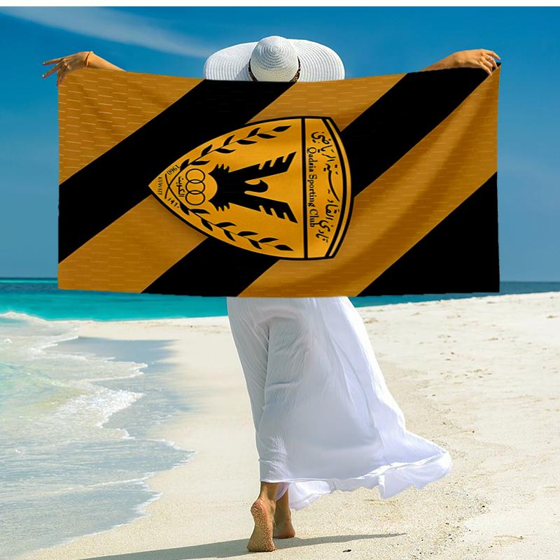 Qadsia Sporting Club Fashion Beach Towel: Ideal for Summer Adventures Soft, absorbent and quick drying suitable for swimming and bathing