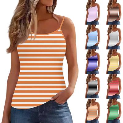 Women's Low-necked Sleeveless Vest U-neck T-shirt Suspenders