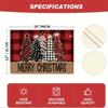 4pcs, Plaid Xmas Trees Merry Christmas, Seasonal Winter Table Mats For Party, Kitchen, Dining Decoration, Table Accessories