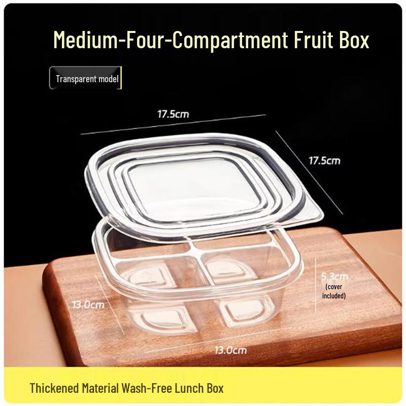 Sanbyle Disposable Divided Lunch Box Set