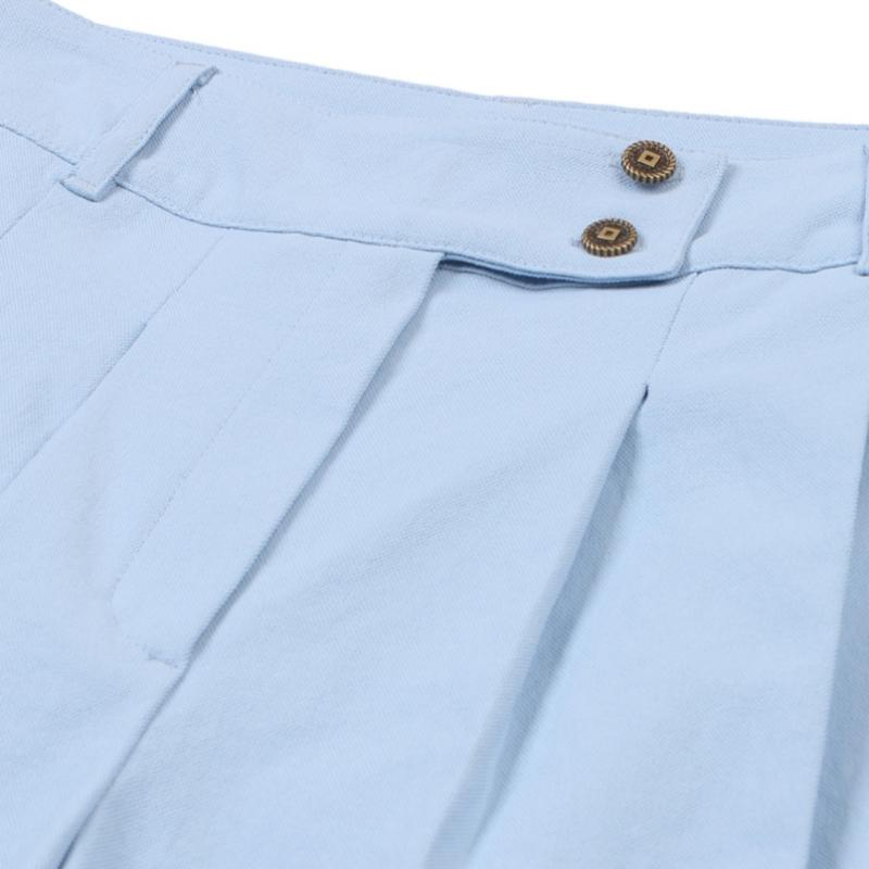 ONOFF Women S Cotton Blend Wide Fit ShortS Of5703la Blue