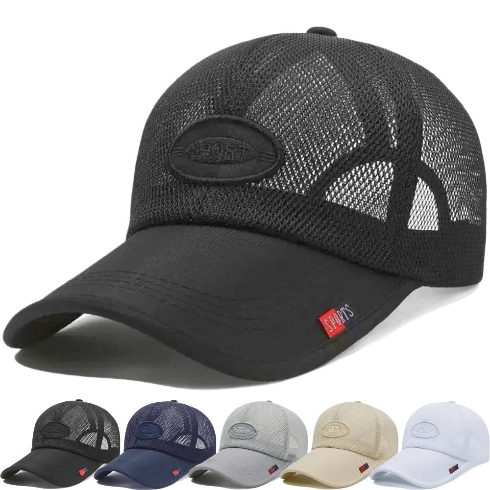 Trucker Protection Sun Ventilated Permeable Air Cap Mesh Baseball Long-Brim Neutral Gender Women Men For Hats Female Outdoor Hiking Sports Caps