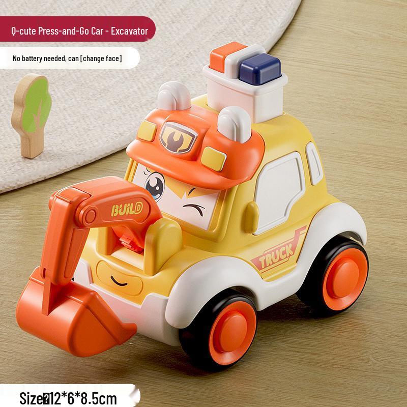 Cross-Border Inertia Pull-Back Toy Car for Toddlers, Educational Toy for Ages 0-3