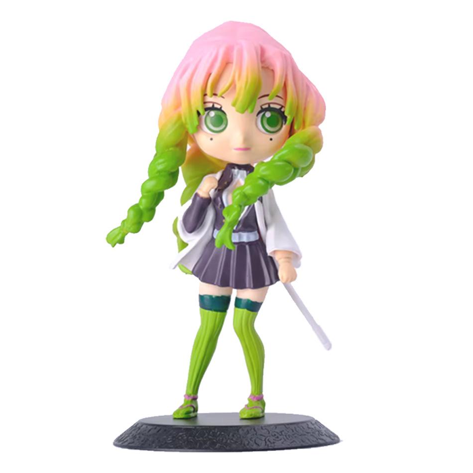 14Cm Anime Figure Nezuko Tanjirou Zenitsu Inosuke Kyoujurou Giyuu Kawaii Qposket Pvc Model Toys Children Gift