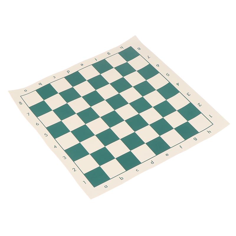 1Pc 34.5cm Portable Soft Rollable Leather Durable Chess Board For Educational Games Chess Board PVC Leather Chess Board