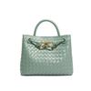 Borsa da donna alla moda e di nicchia, con fiocco, metallo intrecciato a mano e tracolla monospalla casual e capiente.