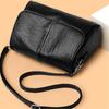 Ležérní Černá Hnědá Dámská Vintage Kožená Klopová Crossbody Taška, Měkká Koženková Taška přes Rameno, Všestranná Praktická pro Každodenní Použití