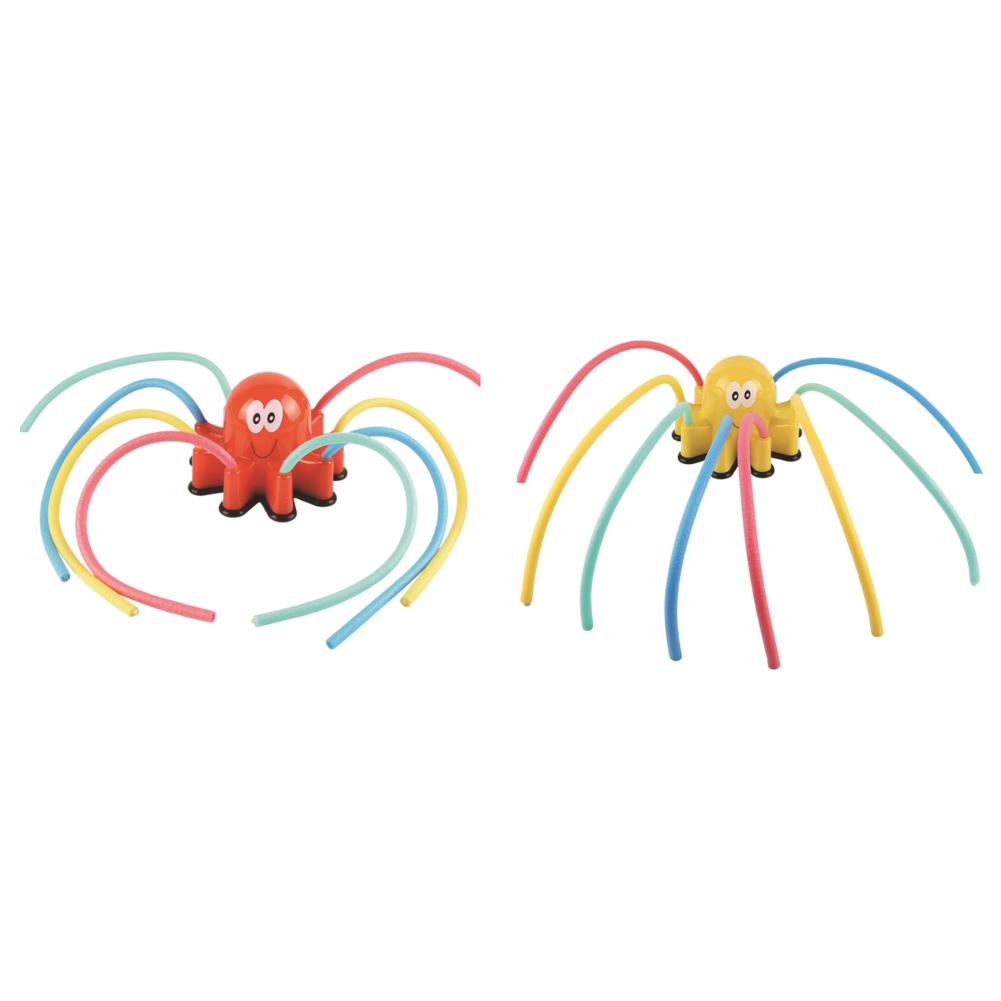 

Octopus Water Sprinkler Kids Sprinkler Toy with 8 Wiggle Tubes for Kids (Red) he