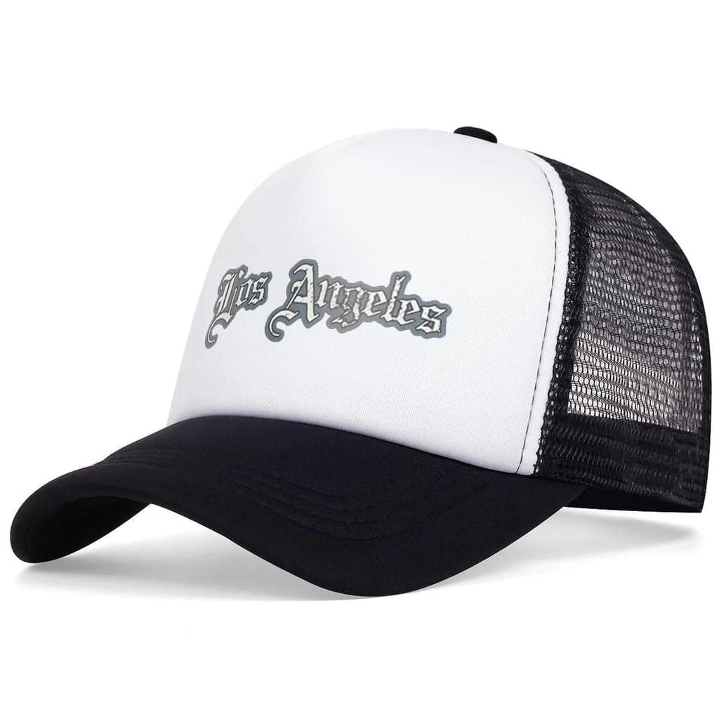 Unisex Los Angeles Letter Printed Baseball Net Caps Spring Summer Outdoor Adjustable Casual Hats Sunscreen Hat