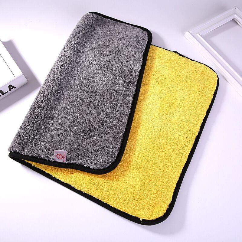 Microfiber 40x40 Cm Quick-Dry Towel Wash Magic Clay for Coral Velvet Car & Home Solid Color Woven Logo Plain Style for Hotels