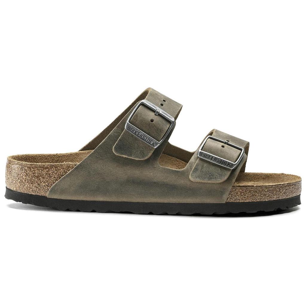 Birkenstock Arizona Soft Footbed Oiled Leather 'Faded Khaki' 1019313