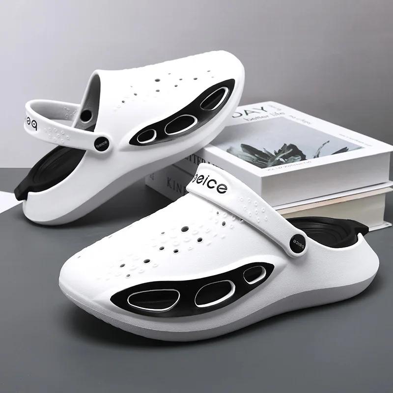Men Summer Shoes Non-slip Sandals Men's Sandals Breathable Flip Flops Clogs Shoes Fashion Beach Slippers Garden Shoes for Hombre