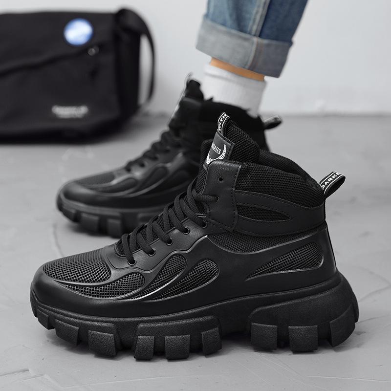 High-top Shoes Autumn New Thick-soled Wear-resistant Mountaineering Sports and Leisure High-end Shoes