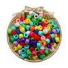 Handmade Bracelet Beads Acrylic Large Hole Barrel Beads Pony Beads Weaving Handmade Diy Bracelet Plastic Beads Jewelry Accessories Beads Loose Beads