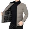 Men's Cotton Coat Autumn and Winter New Style Cotton Coat Stand Collar Thickened Warm Cotton Jacket Winter Fit Jacket