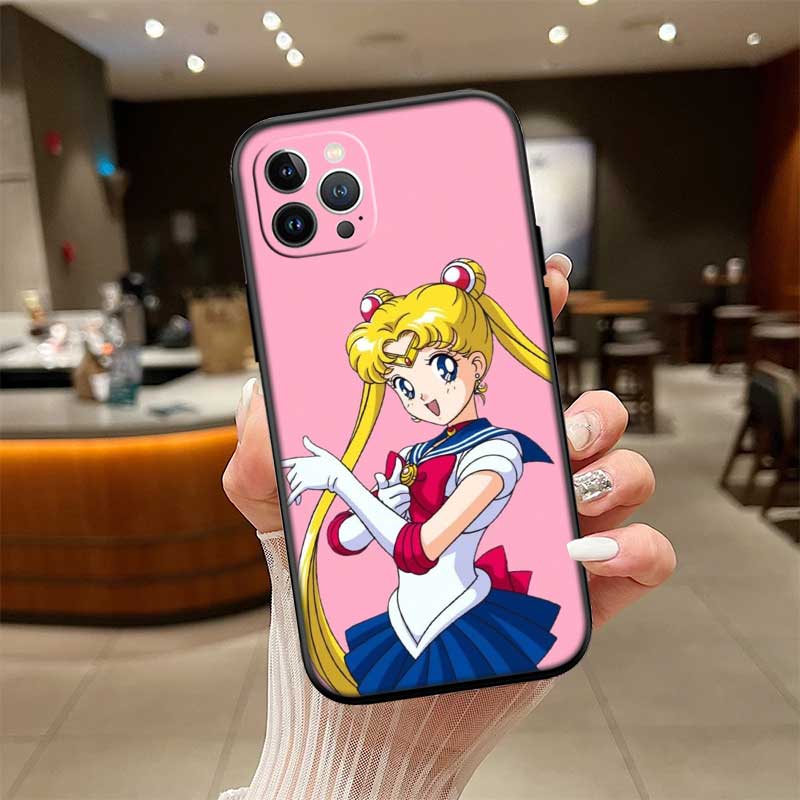 UP44 S-Sailors M-Moon Hülle für Samsung Galaxy M06 M15 M16 M35 M55 M56 A36 A42 A50 A50S A51 A52 A32 A33 A05 A05S A06 A16 A20