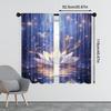 2 Pcs Magic Lotus Zen Spa Dragon & Butterfly Print Curtains – Scenic Theme for Home Office Bedroom Kitchen