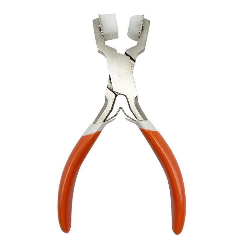 Jewelry Wire Shaping Pliers with Broad Smooth Covered Jaw, Covered Handle, and 5.91 in/15 Cm Length for Customizable Craft Work and Repairs