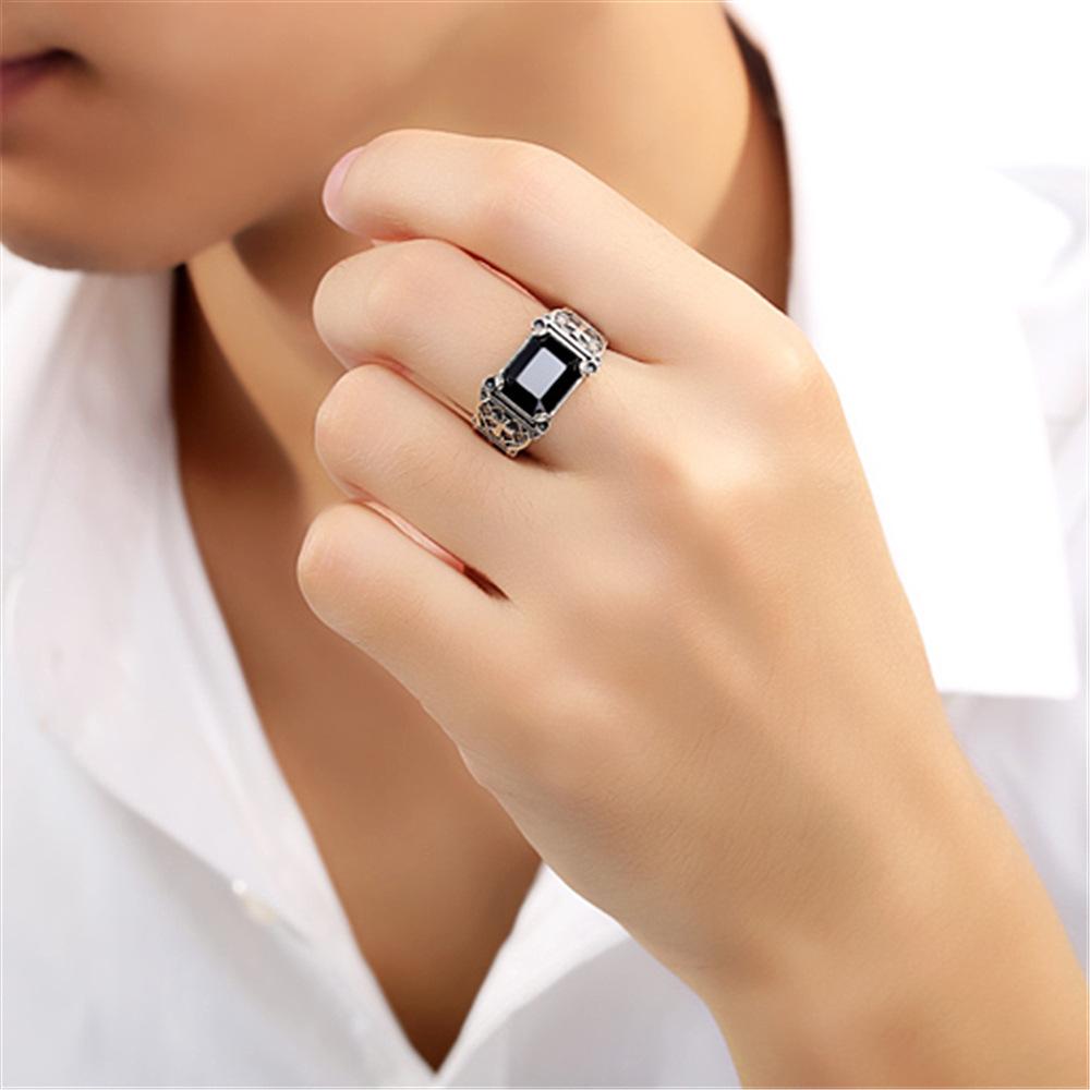 New 925 Sterling Silver Men Rings High Quality for Men Temperament Banquet Wedding Jewelry Anniversary Party Gift