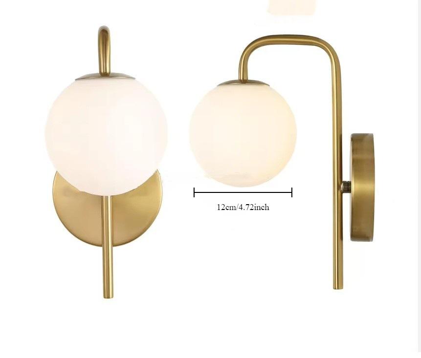 Nordic Simple Bedroom Bedside Lamp Creative American Living Room Background Wall Hotel Corridor Balcony Stair Wall Lamp