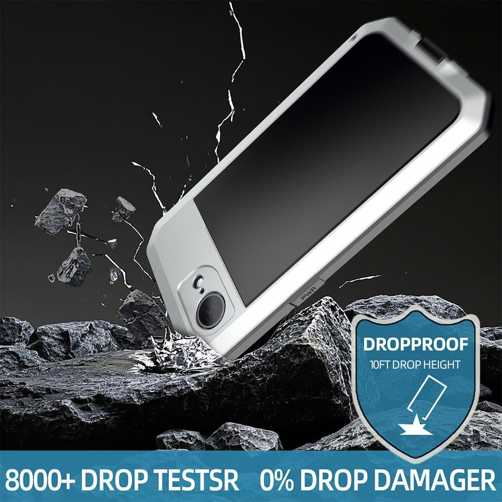 Heavy Duty Armor Metal Shockproof Screen Film Aluminum Case For iPhone 18 17 Air 16e 17e 16 15 14 13 12 11 Pro Max 7 8 Plus X XR