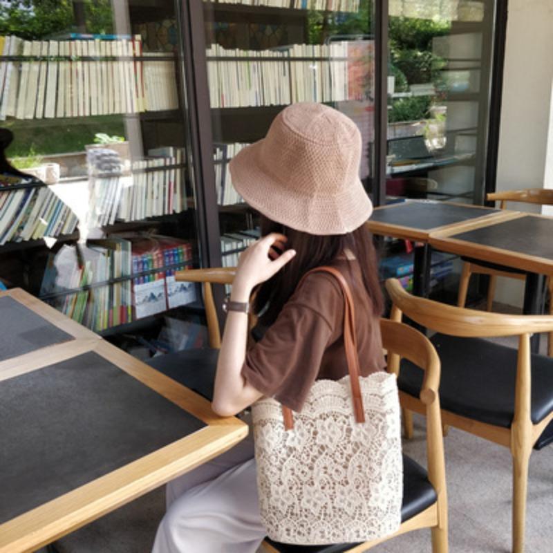 Wholesale new women's bags Korean version Mori lace shoulder bags handbags for women shopping large-capacity bucket bags for women