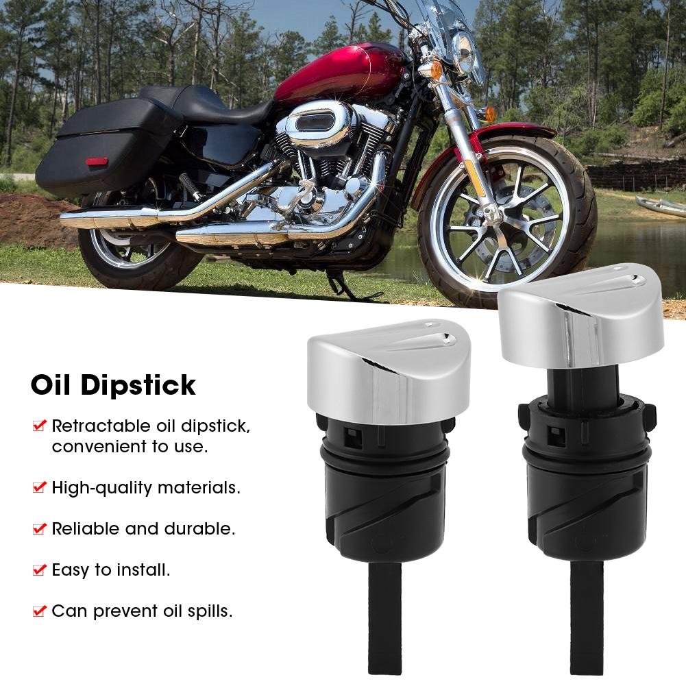 Motorcycle Engine Oil Dipstick Tank Cap Cover Fit for XL 883 1200 48 2004 2016Electroplate Silver