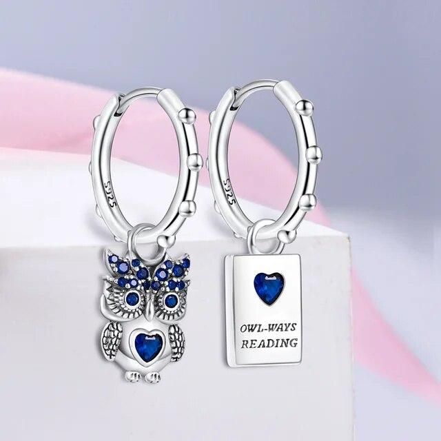 Argent 925 Étoile Soleil Papillon Carotte Lapin Fleurs Colorées Luxe Original Mode Boucles d'Oreilles Fille Bijoux de Fête Cadeau Puce d'Oreille